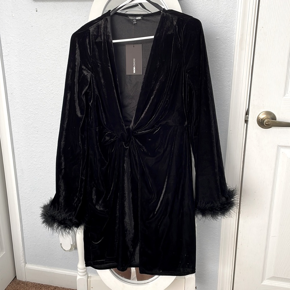 Tainted Love Velvet Mini Dress - Fashion Nova